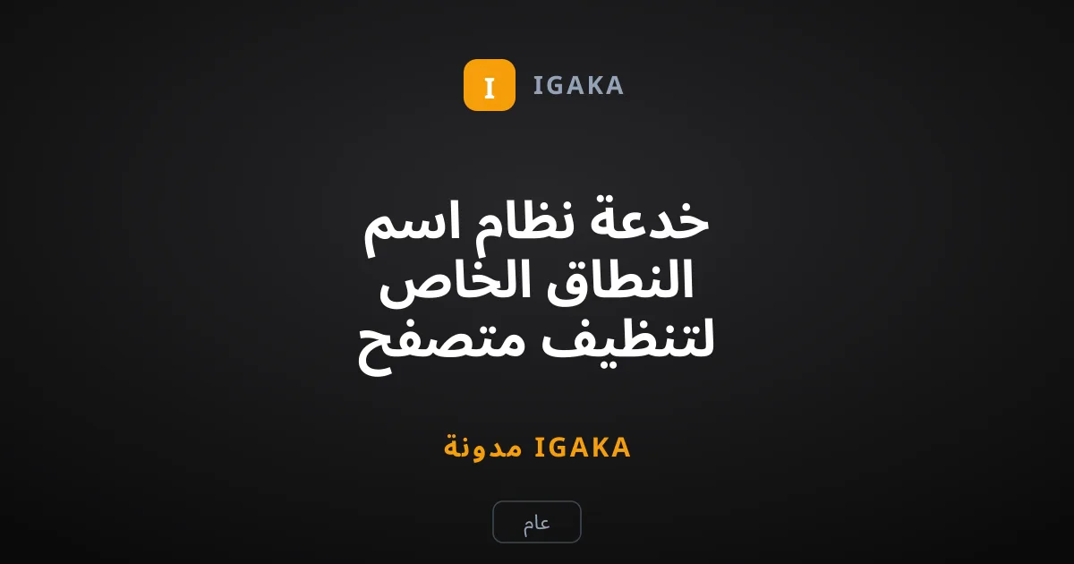خدعة نظام اسم النطاق الخاص لتنظيف متصفح الهاتف